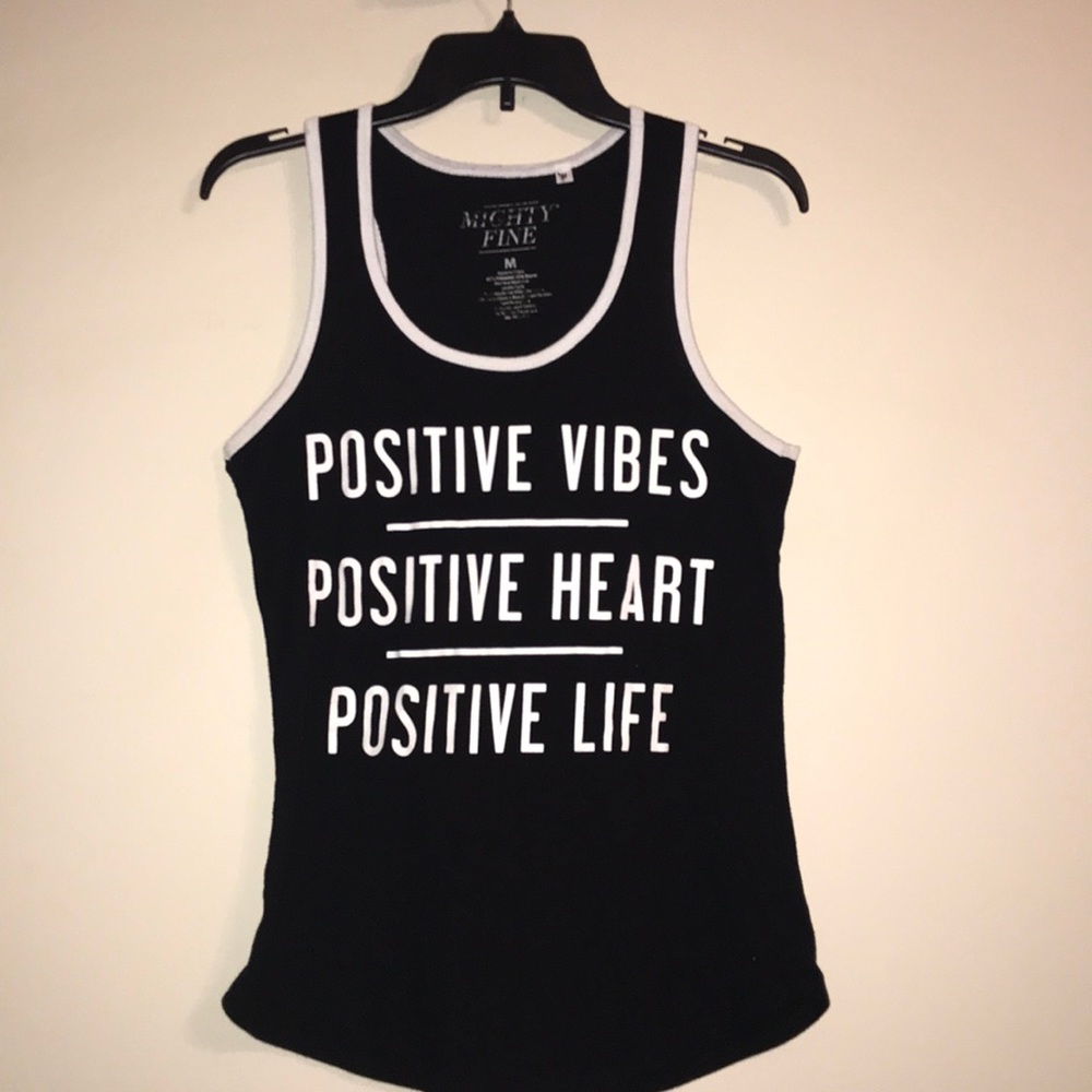 Might Fine Black Tank Top! Size M
